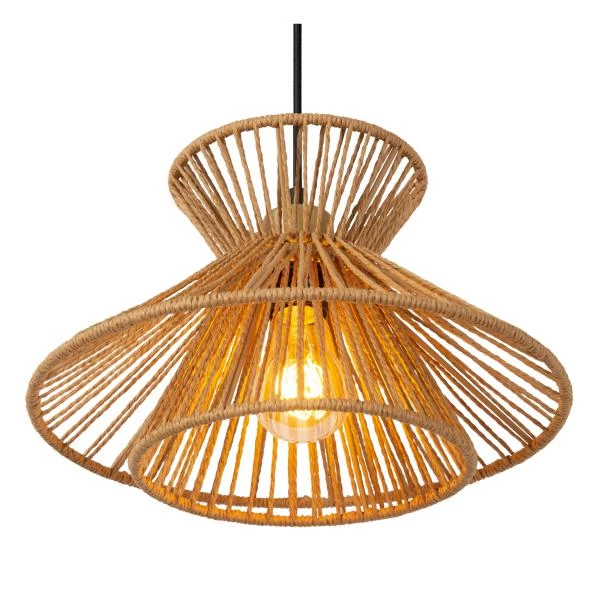 Lucide TASMAN - Pendant light - 3xE27 - Natural - detail 1